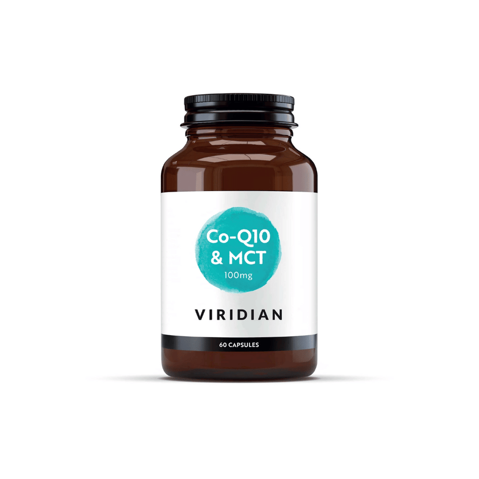 Viridian Co enzyme Q10 100mg with MCT 60 Veg Caps- Lillys Pharmacy and Health Store