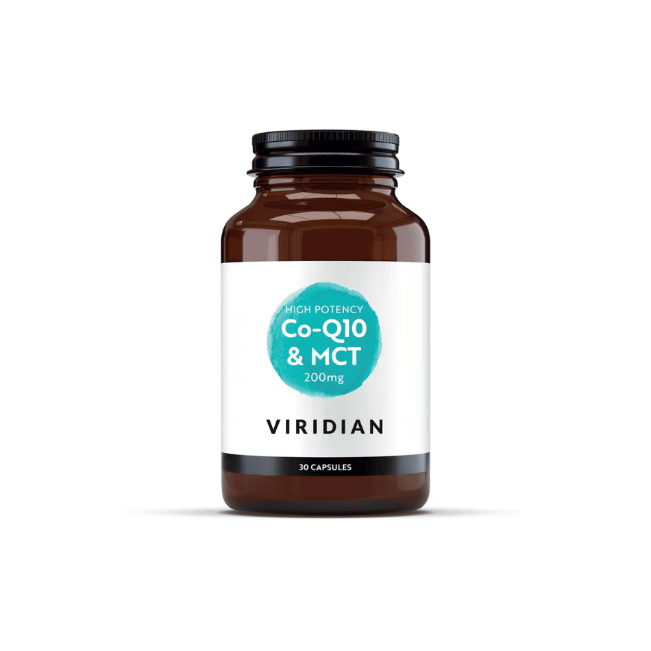 Viridian Co enzyme Q10 200mg with MCT 30 Veg Caps- Lillys Pharmacy and Health Store