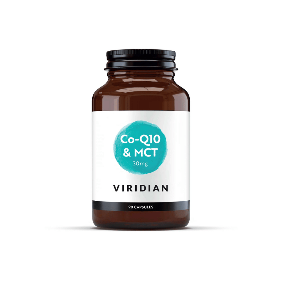 Viridian Co enzyme Q10 30mg with MCT 90 Veg Caps- Lillys Pharmacy and Health Store