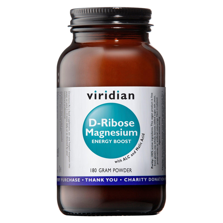 Viridian D Ribose Powder (Formerly 'Qi Ribose') 180g- Lillys Pharmacy and Health Store