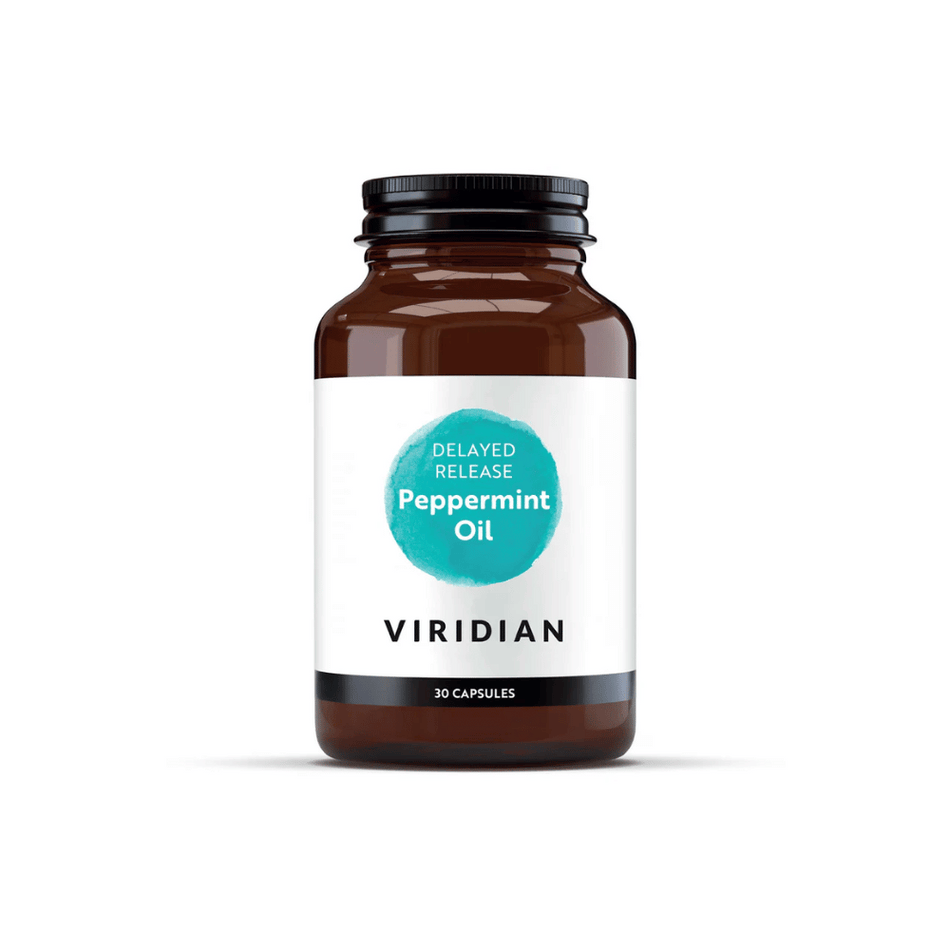 Viridian Delayed Release Peppermint Oil Plus 30 Veg Caps- Lillys Pharmacy and Health Store