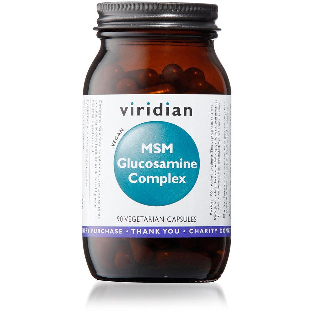 Viridian Glucosamine with MSM 90 Veg Caps- Lillys Pharmacy and Health Store