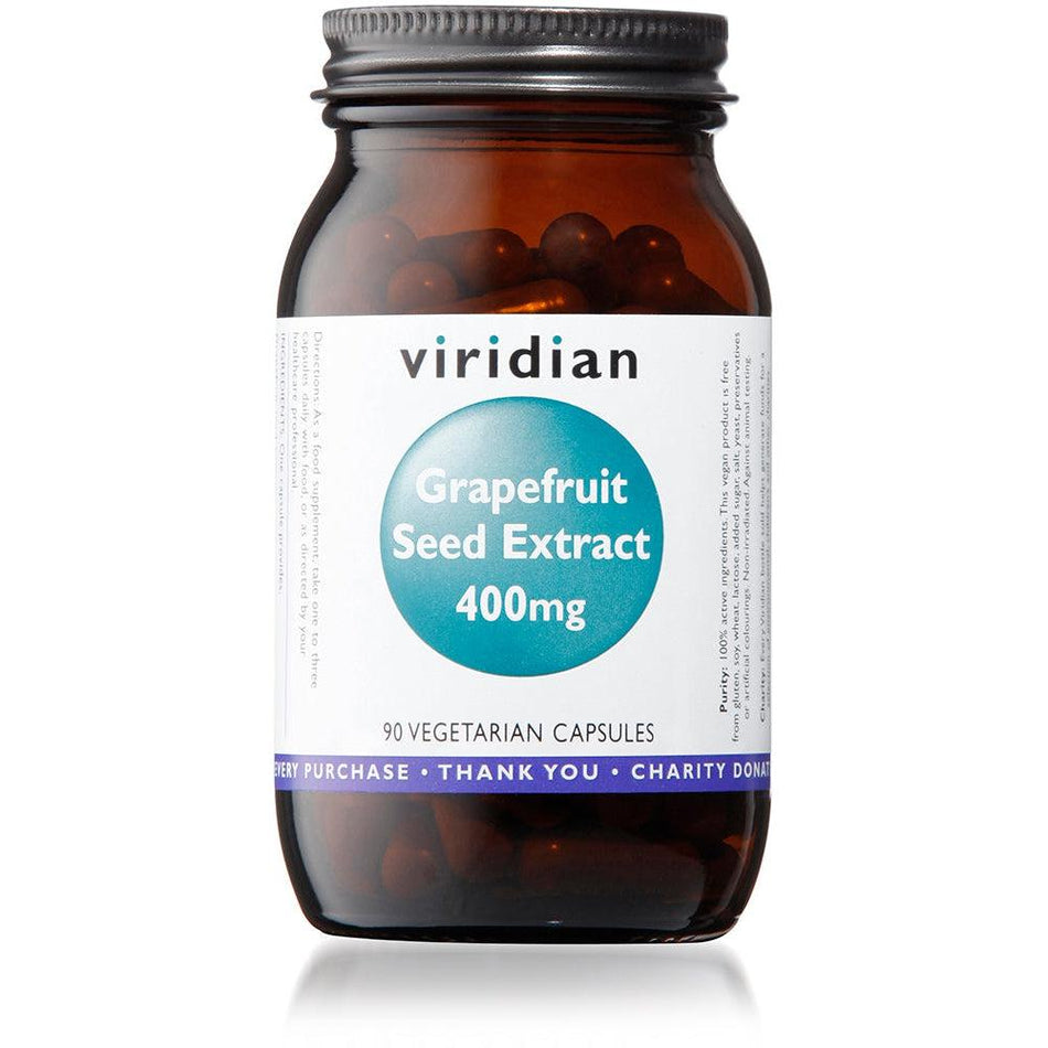 Viridian Grapefruit Seed Extract 400mg 90 Veg Caps- Lillys Pharmacy and Health Store