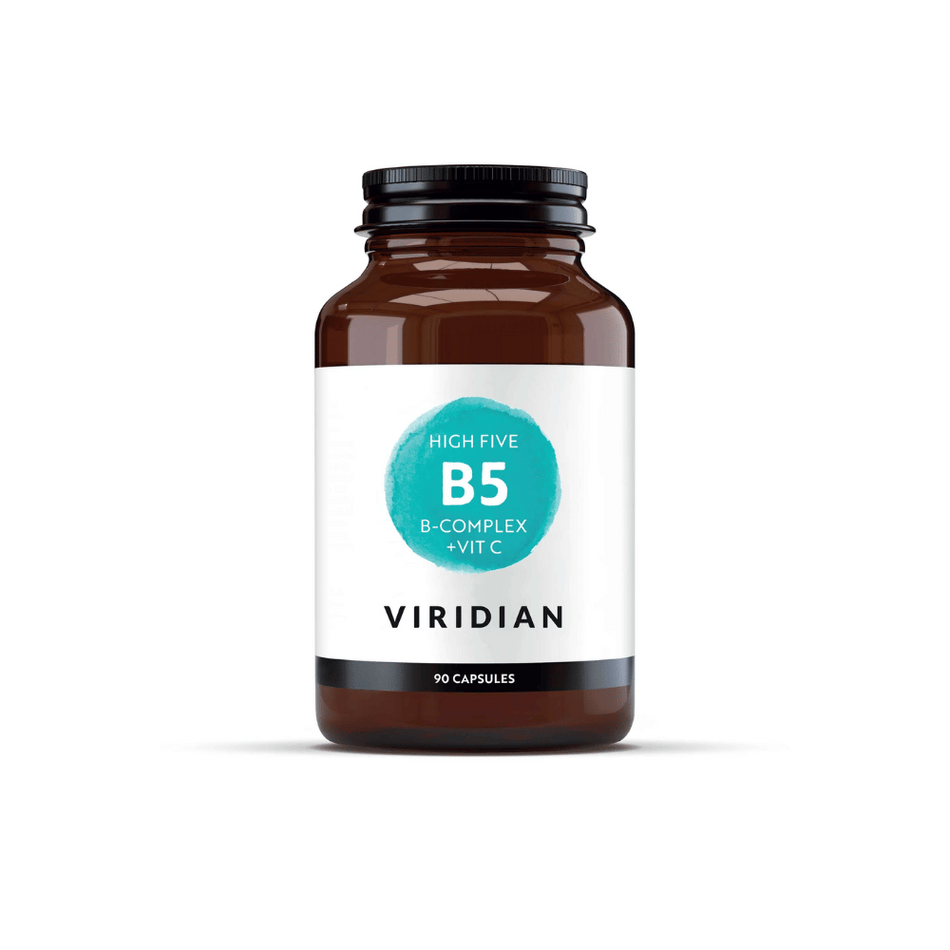 Viridian HIGH FIVE B Complex plus Vitamin C 90 Veg Caps- Lillys Pharmacy and Health Store