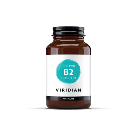 Viridian HIGH TWO Vitamin B2 w/ B Complex 90 Veg Caps EXP 10/27- Lillys Pharmacy and Health Store