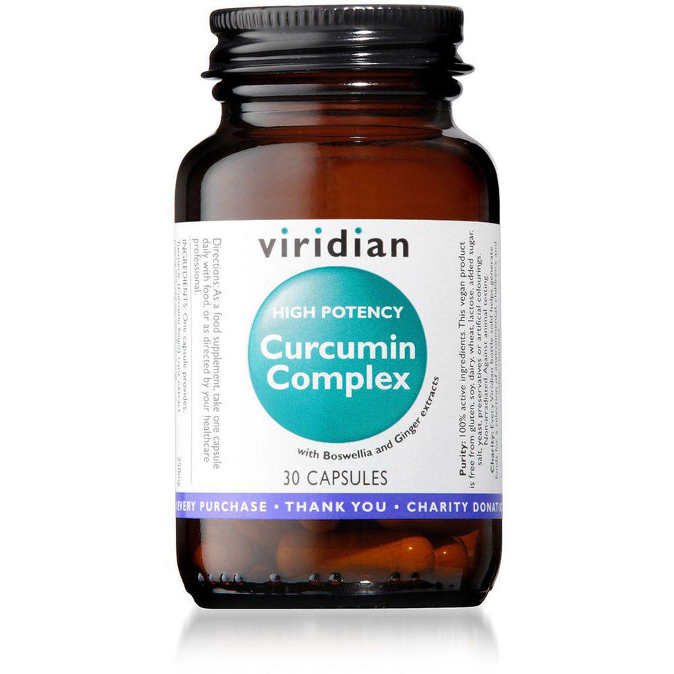 Viridian High Potency Curcumin Complex 30 Veg Caps- Lillys Pharmacy and Health Store