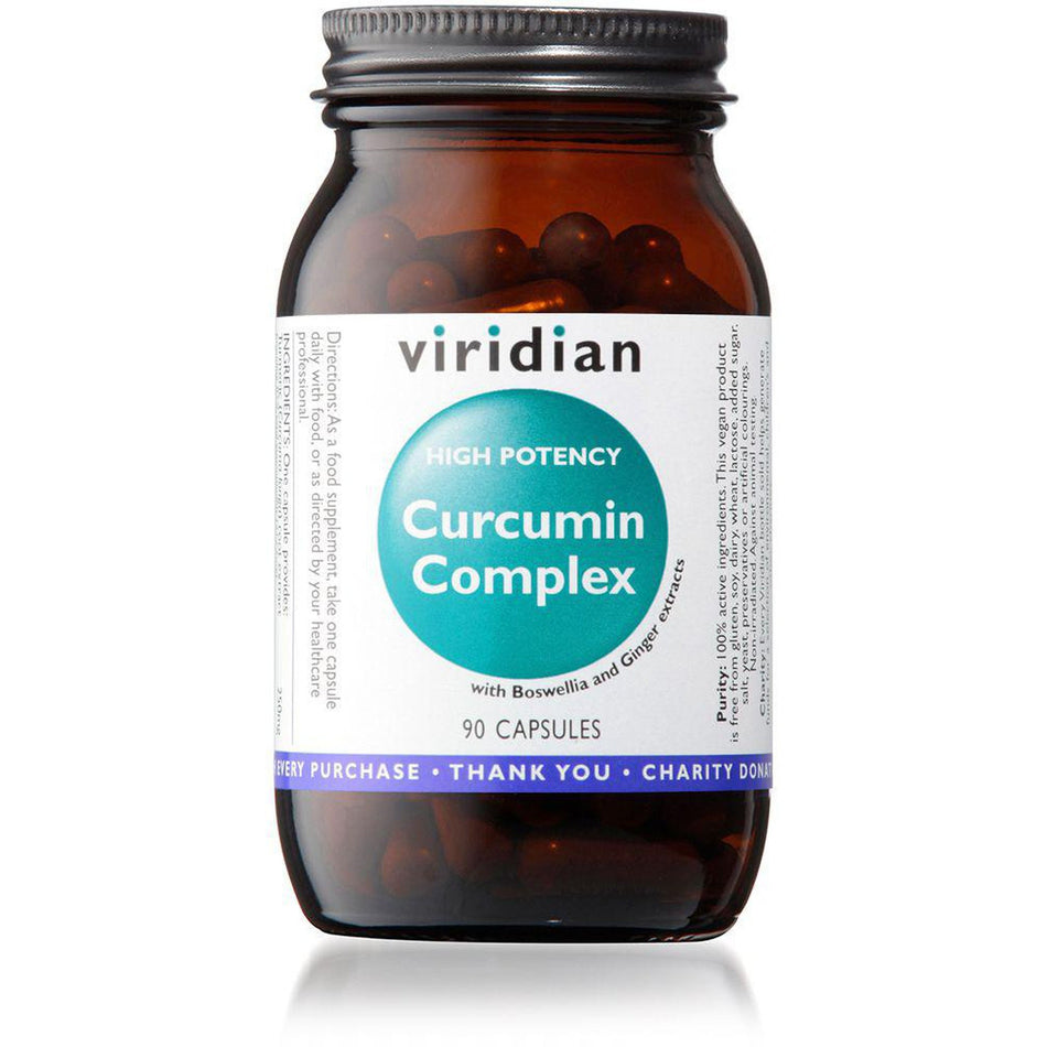 Viridian High Potency Curcumin Complex 90 Veg Caps- Lillys Pharmacy and Health Store