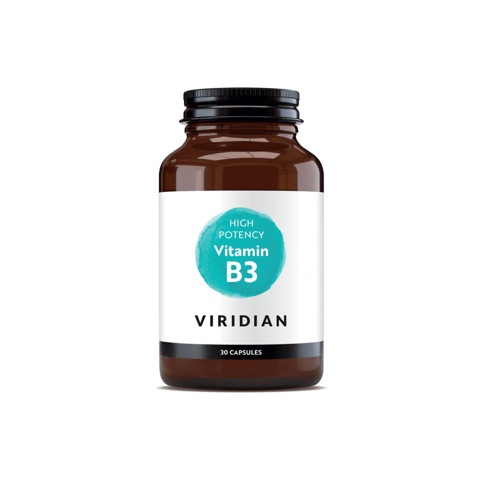 Viridian High Potency Vitamin B3 30 Veg Caps- Lillys Pharmacy and Health Store