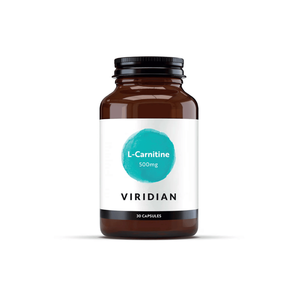 Viridian L Carnitine 500mg 30 Veg Caps- Lillys Pharmacy and Health Store