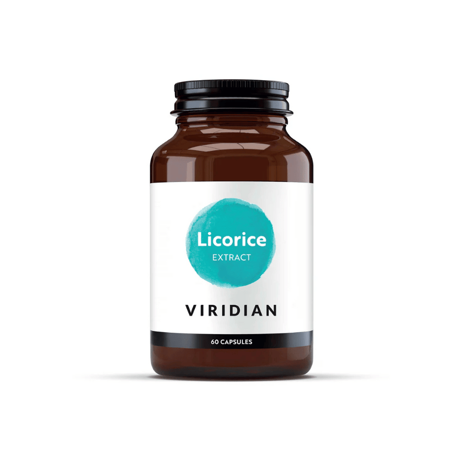 Viridian Licorice Root Extract 250mg 60 Veg Caps- Lillys Pharmacy and Health Store