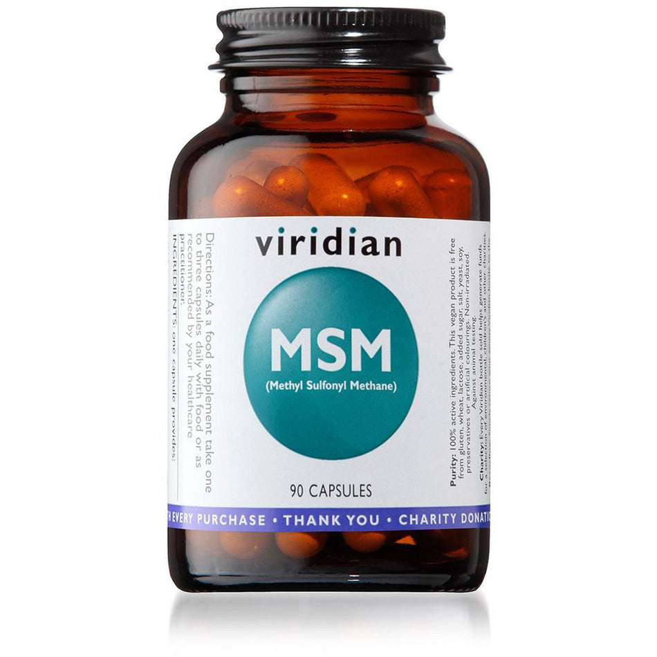 Viridian MSM (750mg) 90 Veg Caps- Lillys Pharmacy and Health Store