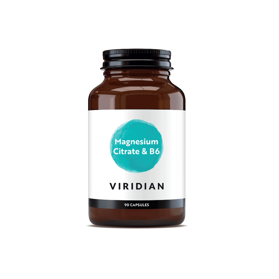 Viridian Magnesium Citrate (100mg) w/ B6 (25mg) 90 Veg Caps- Lillys Pharmacy and Health Store