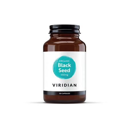 Viridian Organic Black Seed 450mg 30 Veg Caps- Lillys Pharmacy and Health Store