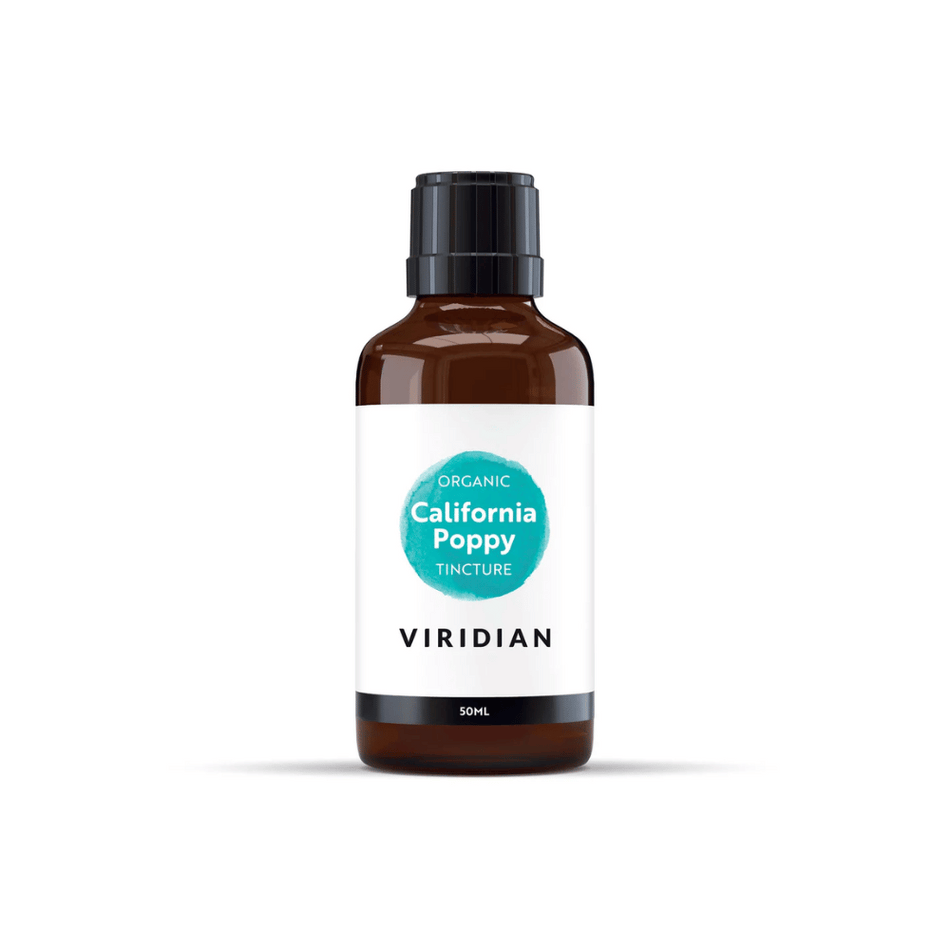 Viridian Organic California Poppy Tincture 50ml- Lillys Pharmacy and Health Store