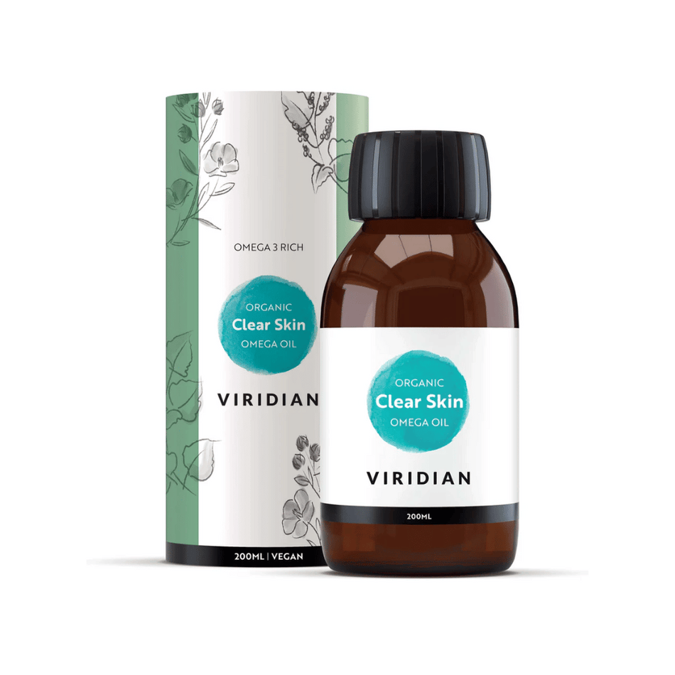 Viridian Organic Clear Skin Omega Oil 200ml- Lillys Pharmacy and Health Store