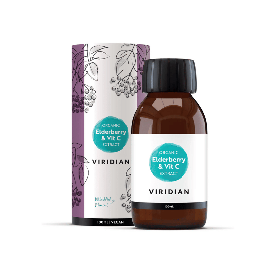 Viridian Organic Elderberry Extract 100ml- Lillys Pharmacy and Health Store