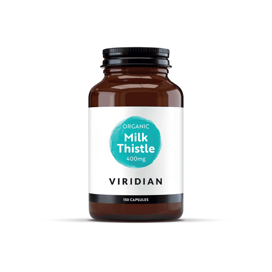 Viridian Organic Milk Thistle 400mg 150 Veg Caps- Lillys Pharmacy and Health Store