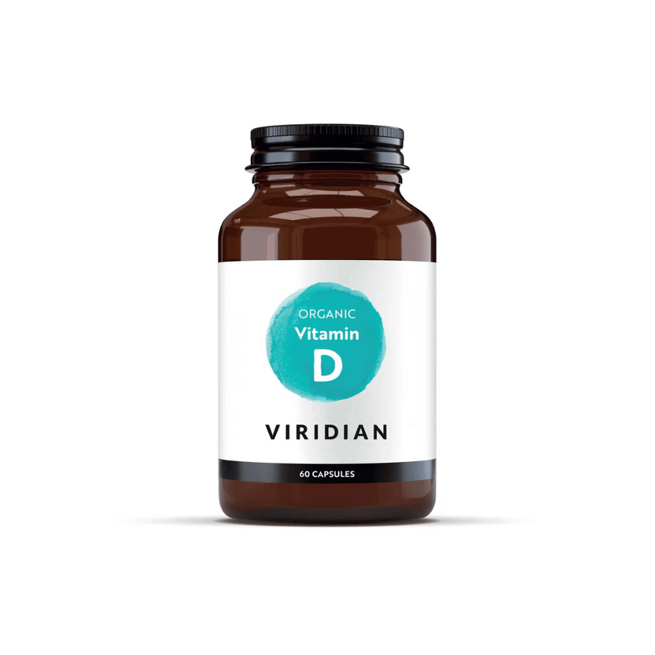 Viridian Organic Vitamin D2 400iu 60 Veg Caps- Lillys Pharmacy and Health Store