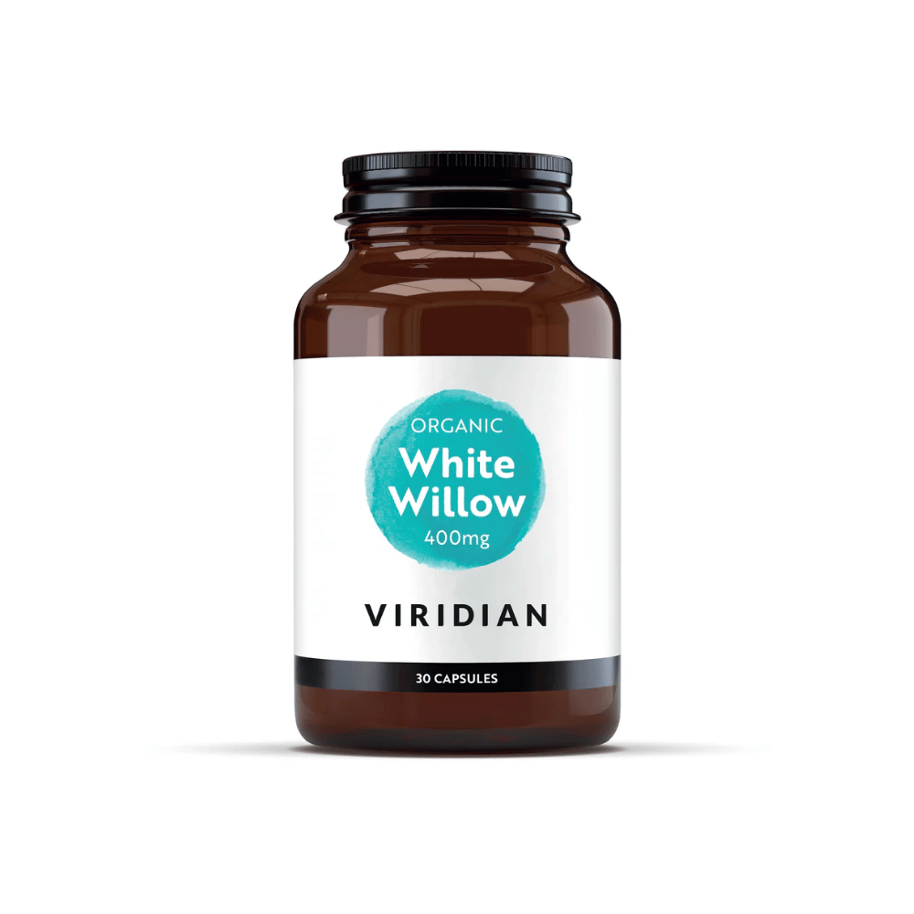 Viridian Organic White Willow 400mg 30's- Lillys Pharmacy and Health Store