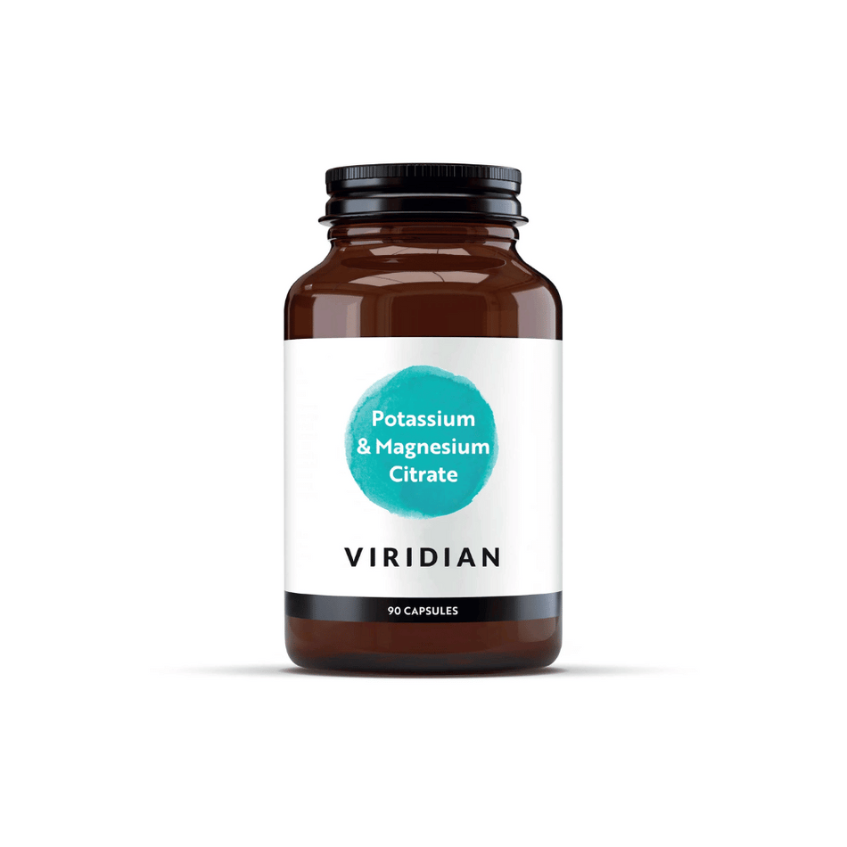 Viridian Potassium (99mg) Magnesium Citrate (50mg) 90 Veg Caps- Lillys Pharmacy and Health Store