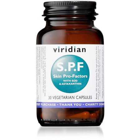 Viridian S.P.F. Skin Pro Factors 30 Veg Caps- Lillys Pharmacy and Health Store