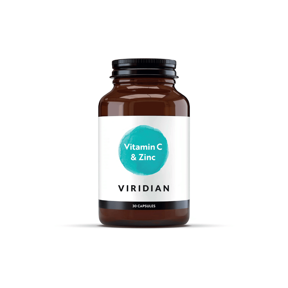 Viridian Vitamin C 500mg with Zinc 30 Veg Caps- Lillys Pharmacy and Health Store