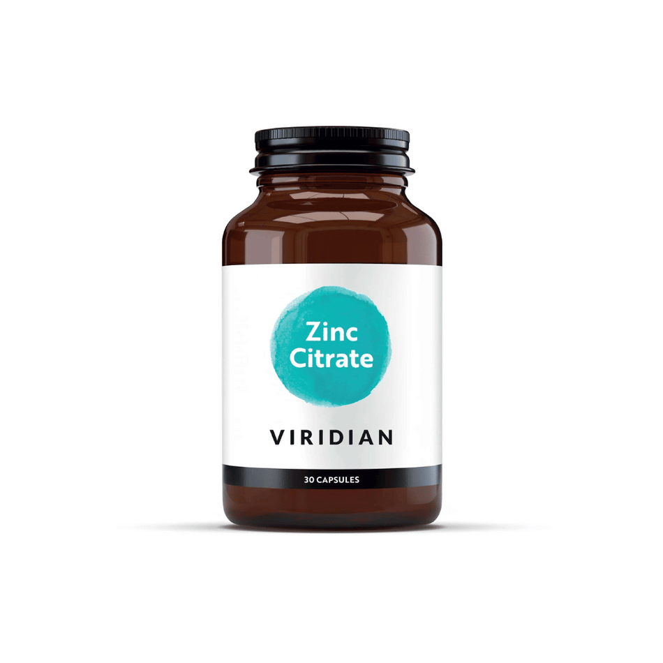 Viridian Zinc Citrate 30 Veg Caps- Lillys Pharmacy and Health Store