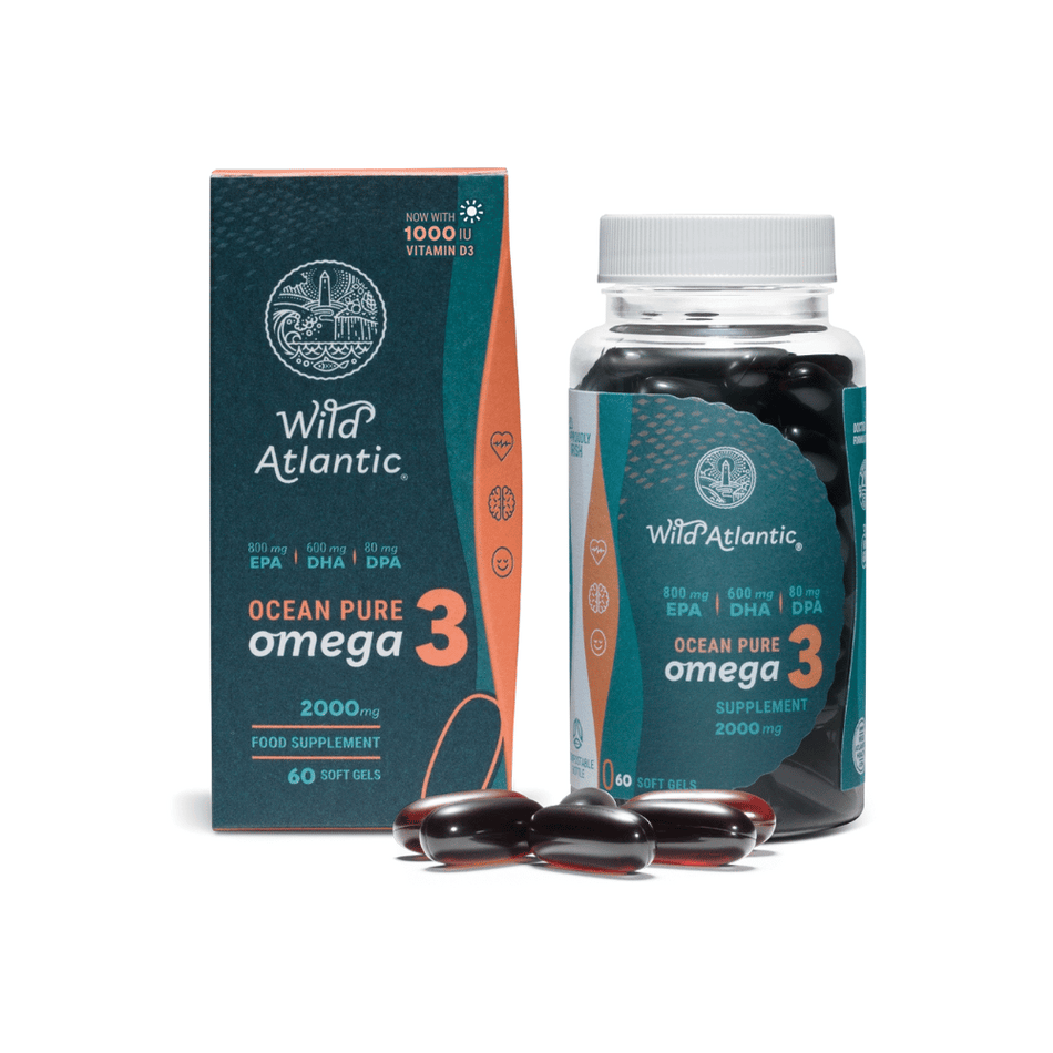 Wild Atlantic Ocean Pure Omega-3 60 Softgels- Lillys Pharmacy and Health Store