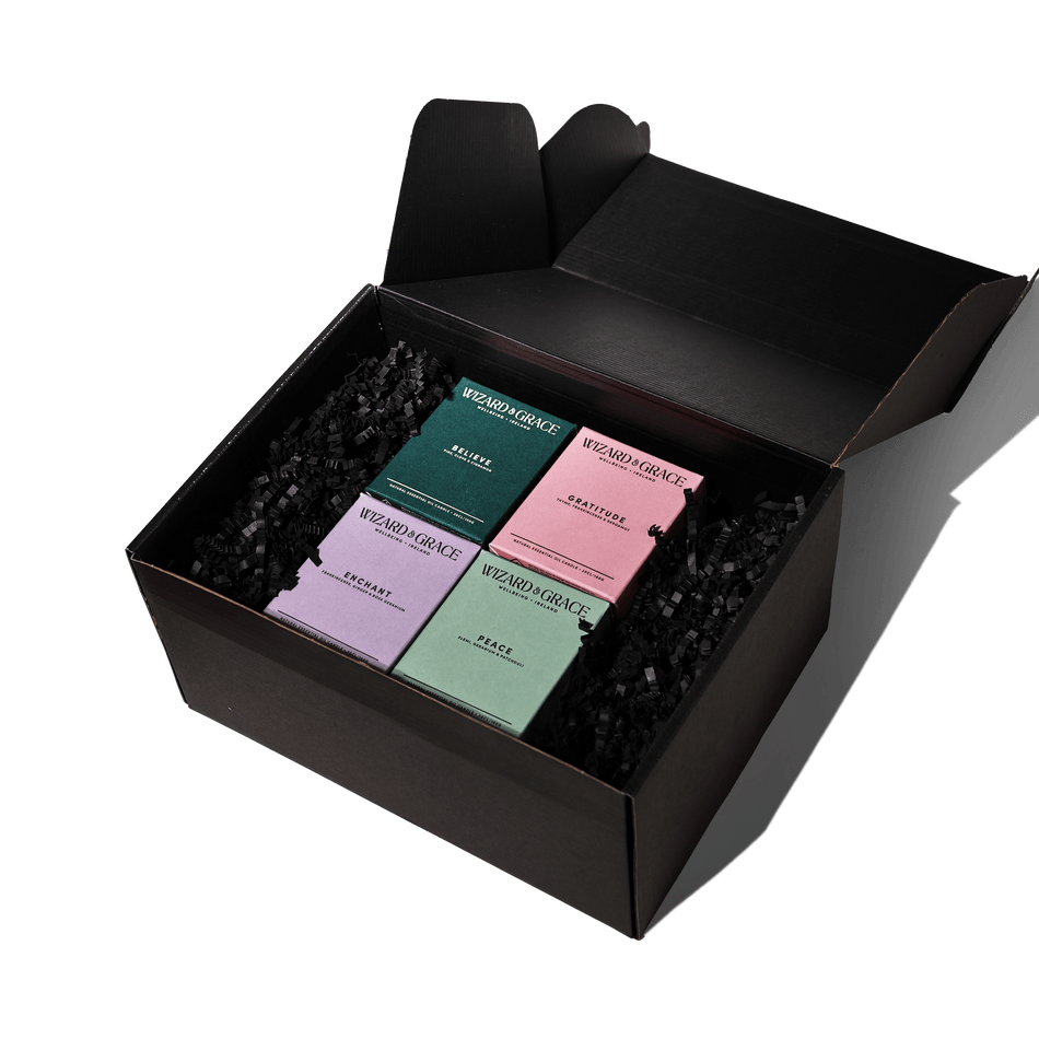 The Nollaig Set - four - candle Essential Oil Candle Gift Set - Wizard & Grace