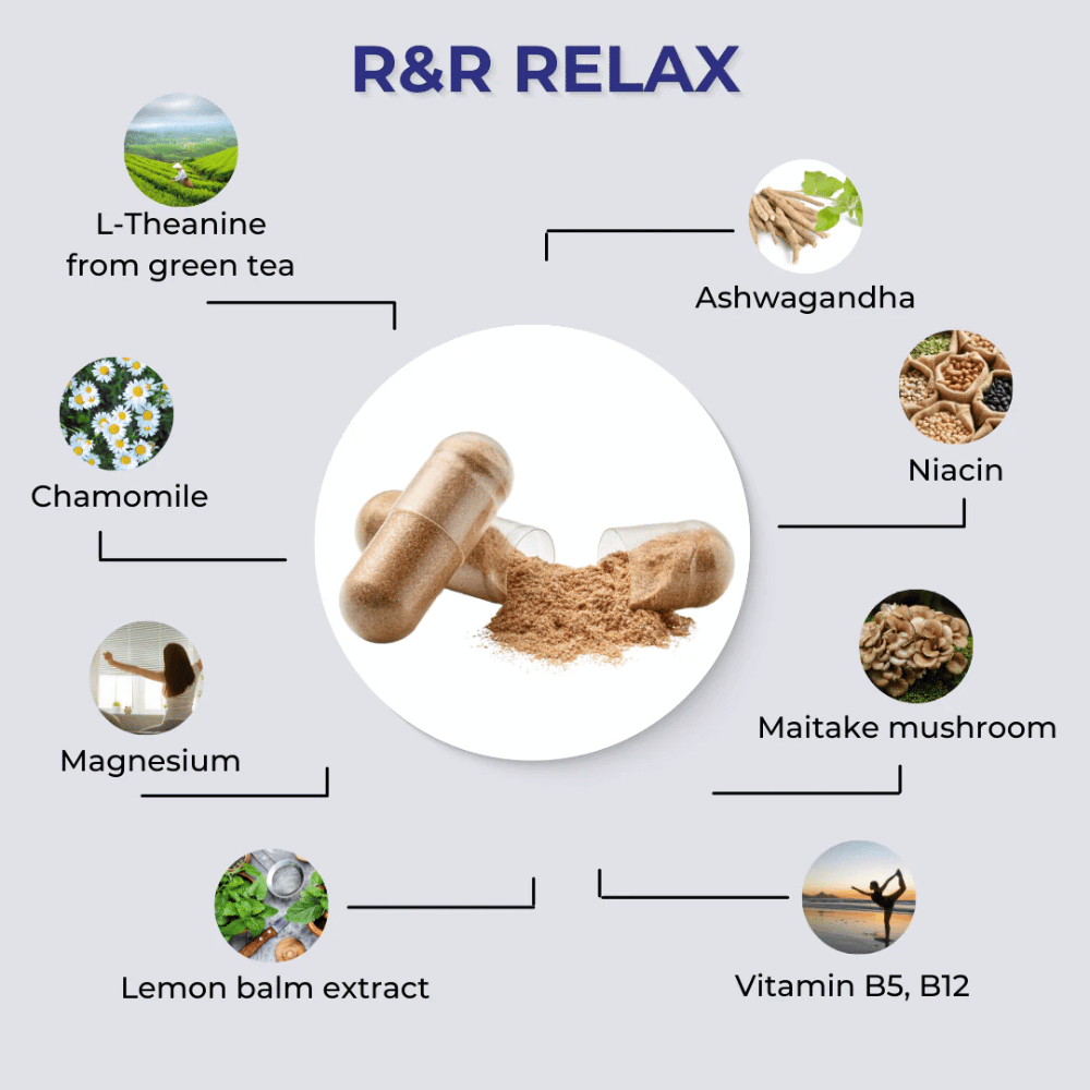 fabÜ R&R Relax 60 Caps- Lillys Pharmacy and Health Store